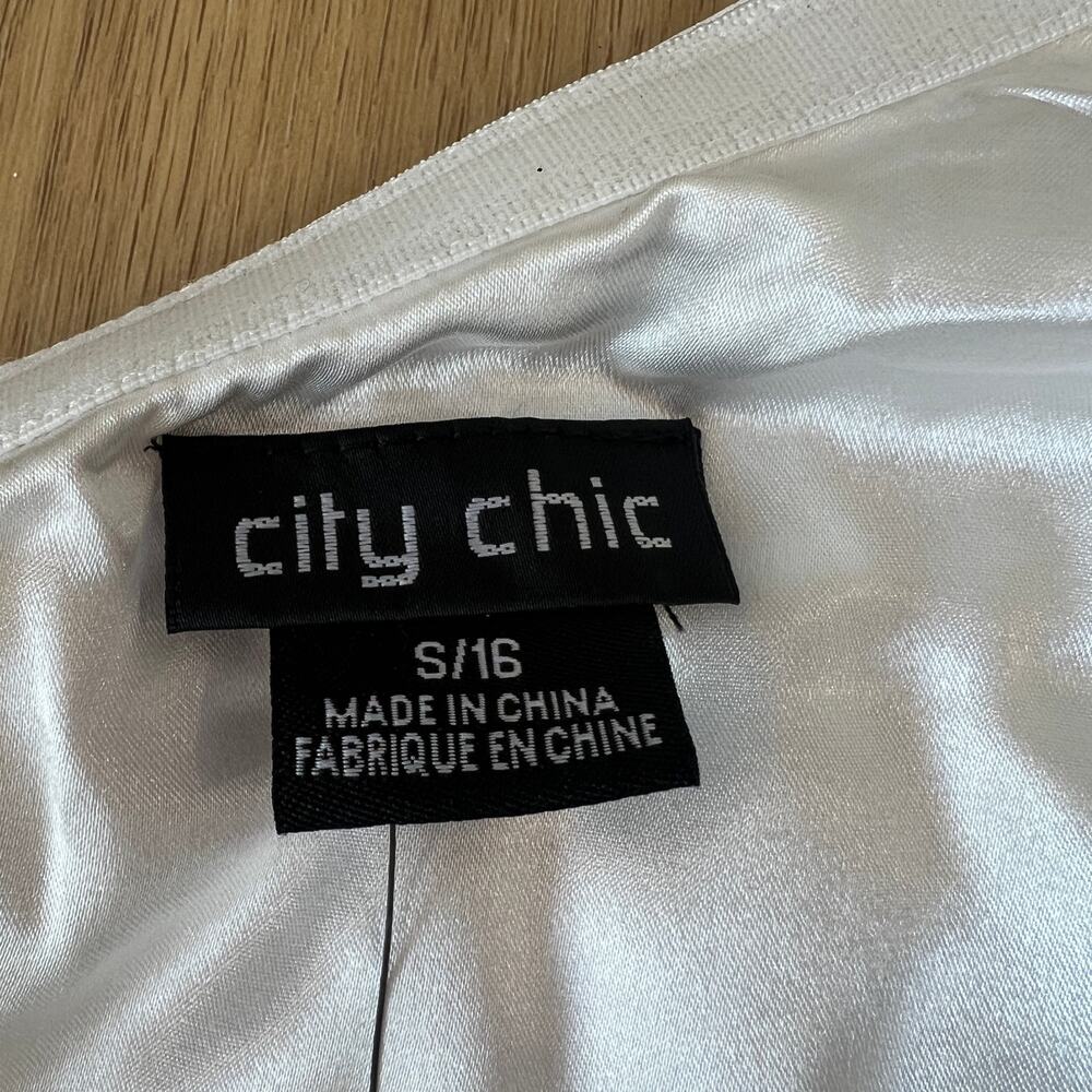 CITY CHIC Women's Izabela Maxi Dress Size 16 In Ivory - Picture 8 of 12